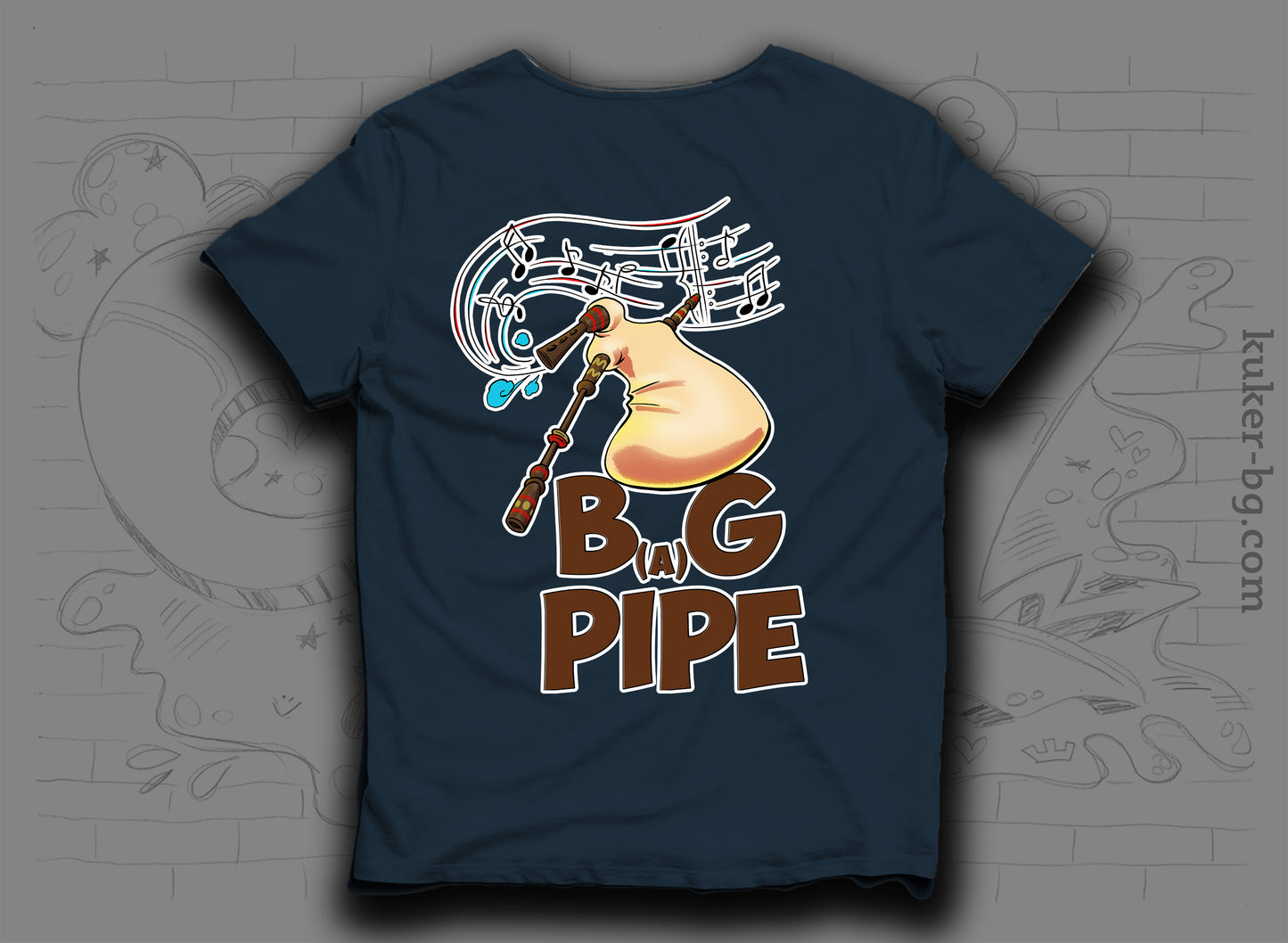 B(a)G Pipe T-shirt | 2nd Version