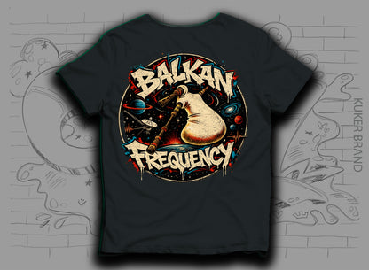 Тениска „Balkan Frequency" с гайда