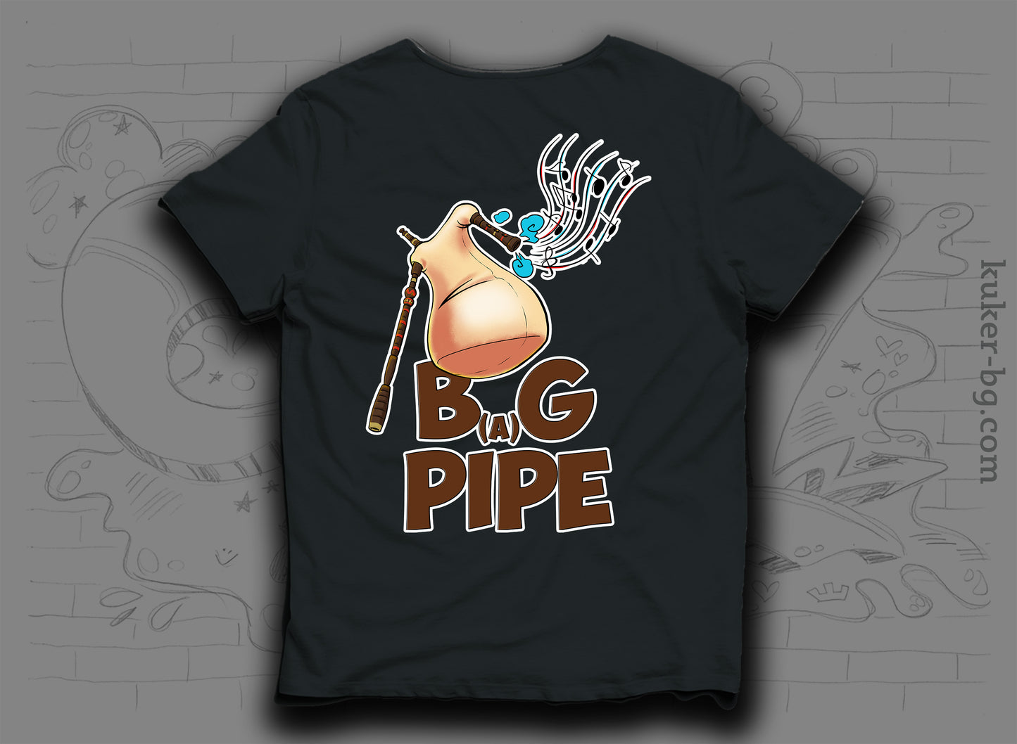 B(a)G Pipe T-shirt | 1st Version