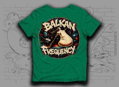 Тениска „Balkan Frequency" с гайда