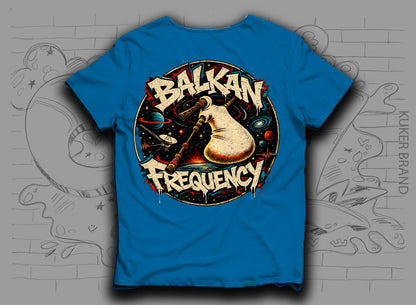 Тениска „Balkan Frequency" с гайда