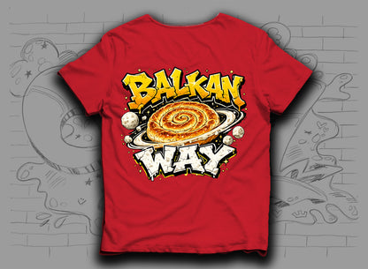 Тениска „Balkan way" с баница
