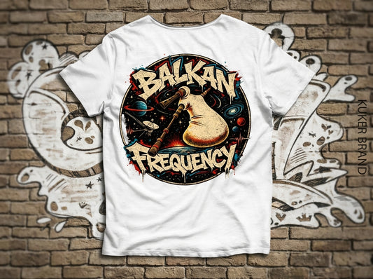 Тениска „Balkan Frequency" с гайда